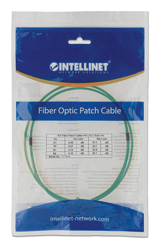 Intellinet 752251 InfiniBand/fibre optic cable 5 m LC MMF Aqua colour