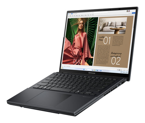 ASUS Zenbook Duo UX8406CA-PS99T Intel Core Ultra 9 285H Hybrid (2-in-1) 35.6 cm (14") Touchscreen 3K 32 GB LPDDR5x-SDRAM 1 TB SSD Wi-Fi 7 (802.11be) Windows 11 Home Grey