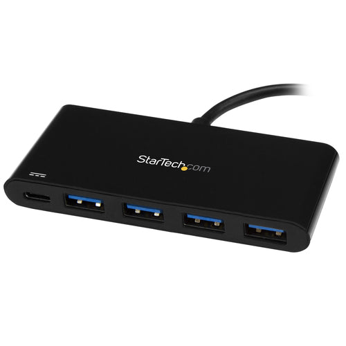 StarTech.com 4 Port USB C Hub with 4 USB Type-A Ports (USB 3.0 SuperSpeed 5Gbps) - 60W Power Delivery Passthrough Charging - USB 3.1 Gen 1/USB 3.2 Gen 1 Laptop Hub Adapter - MacBook, Dell~4 Port USB C Hub with 4 USB Type-A Ports (USB 3.0 SuperSpeed