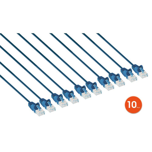 Intellinet 744553 networking cable Blue 0.3 m Cat6 U/UTP (UTP)