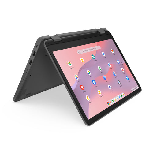 Lenovo 500e Yoga Chromebook Gen 4 Intel® N N100 31 cm (12.2") Touchscreen WUXGA 8 GB LPDDR5-SDRAM 64 GB eMMC Wi-Fi 6E (802.11ax) ChromeOS English Grey