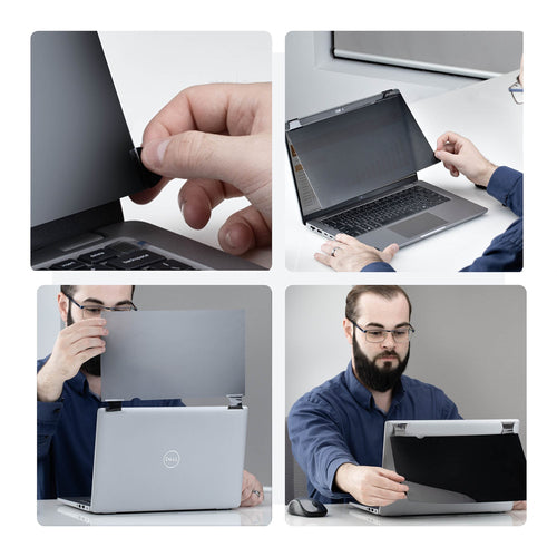 StarTech.com 14-inch 16:9 Bright Privacy Screen Filter with Touch, Flip-Over, 75% Light Transmittance, Anti-Glare Privacy Filter, +/- 30 Deg. View Angle
