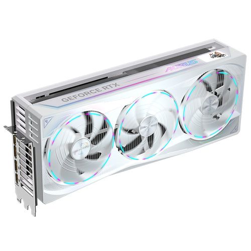 GIGABYTE AORUS GeForce RTX 5090 STEALTH ICE 32G Graphics Card - 32GB GDDR7, 512bit, PCI-E 5.0, 2655MHz Core Clock, 3 x DP 2.1a, 1 x HDMI 2.1b, NVIDIA DLSS 4, GV-N5090AORUSST ICE-32GD
