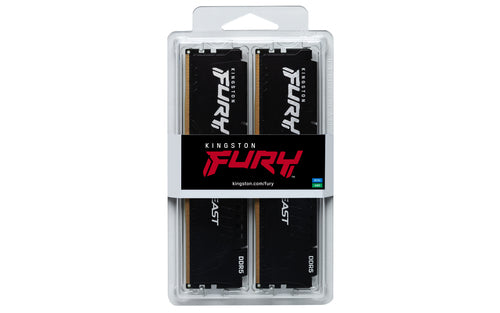 Kingston Technology FURY Beast 16GB 6000MT/s DDR5 CL30 DIMM (Kit of 2) Black EXPO