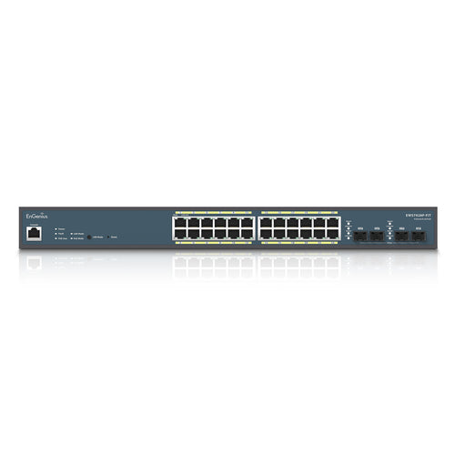 EnGenius Switch 24-port GbE PoE.af/at(+) 210W 4xSFP L2 19i