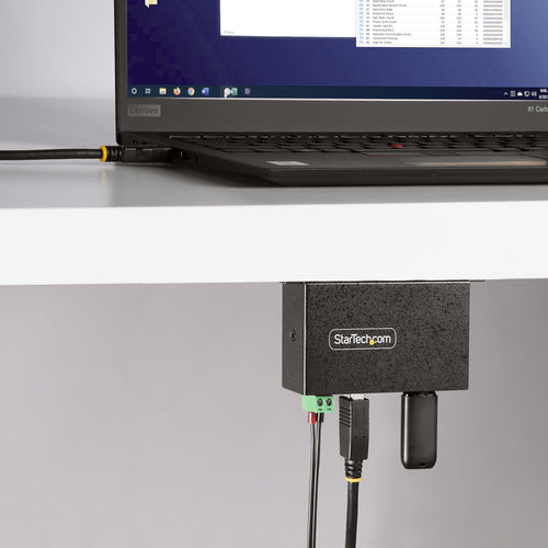 StarTech.com 5G4AINDRM-USB-A-HUB interface hub USB 3.2 Gen 1 (3.1 Gen 1) Type-B 5000 Mbit/s Black