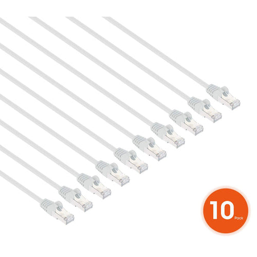 Intellinet 744881 networking cable White 1 m Cat8.1 U/FTP (STP)