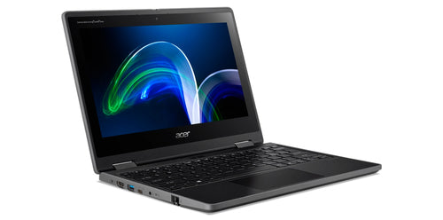 Acer TravelMate Spin B3 TMB311R-32-C47B Intel® Celeron® N N5100 Hybrid (2-in-1) 29.5 cm (11.6") Touchscreen HD 8 GB DDR4-SDRAM 128 GB Flash Wi-Fi 6 (802.11ax) Windows 11 Pro Black