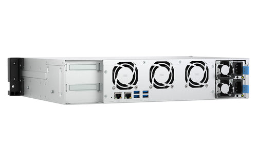 QNAP TS-855EU-RP-8G-US NAS/storage server Rack (2U) Intel Atom® C5125 8 GB DDR4 0 TB QuTS hero Black