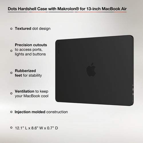 Incase Dots Hardshell Case with Makrolon® for 13-inch MacBook Air (M2-M4, 2022-2025)