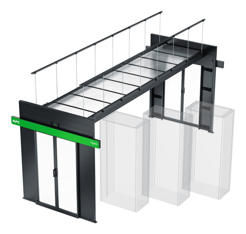 APC NetShelter Aisle Containment, Ceiling Mounting Rail 1500 mm, Set of 4, Black