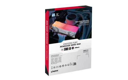 Kingston Technology FURY 24GB 8400MT/s DDR5 CL40 CUDIMM Renegade RGB White XMP