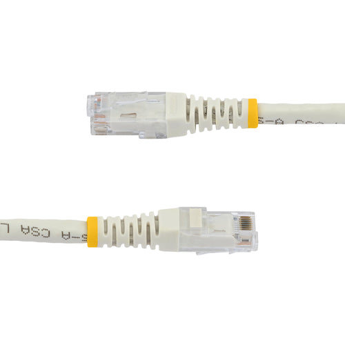 StarTech.com 15ft CAT6 Ethernet Cable - White CAT 6 Gigabit Ethernet Wire -250MHz 100W PoE RJ45 UTP Molded Network/Patch Cord w/Strain Relief/ Individually Tested