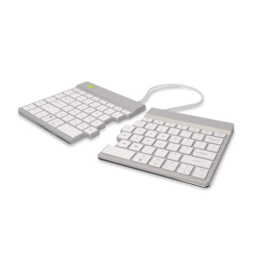 R-Go Tools Ergonomic keyboard R-Go Split Break with break software, ergonomic split keyboard, QWERTY (US), Bluetooth, white