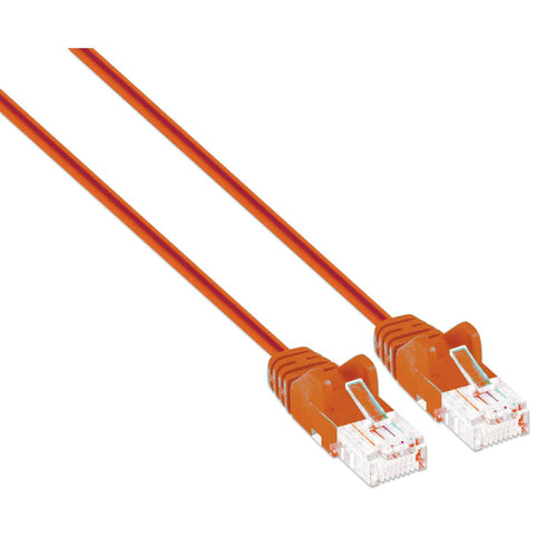 Intellinet IEC-C6-OR-1-SLIM networking cable Orange 0.3 m Cat6 U/UTP (UTP)