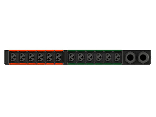 Vertiv Geist AN01X1R1-12CF18-3TL6TL6A011-D power distribution unit (PDU) 12 AC outlet(s) 0U Black