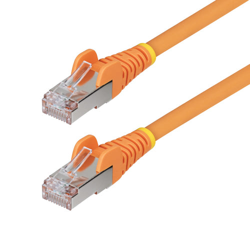 StarTech.com 5ft Orange CAT6a Ethernet Cable, Snagless RJ45, 10GbE, 100W PoE++, S/FTP, LSZH, 27AWG Pure Bare Copper Wire, 500MHz, Shielded Network Patch Cord w/Strain Reliefs, Individually Tested/ETL Verified