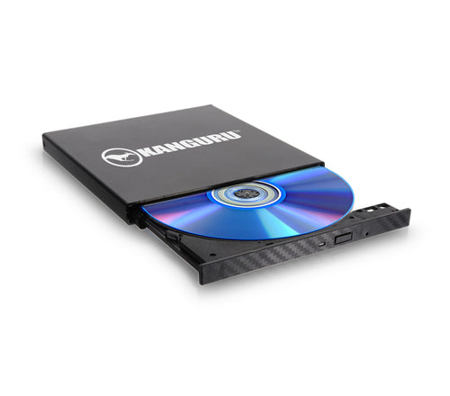 iStorage Kanguru QS Slim DVDRW DVD Burner|Supports Burning DVDs up to 24x & CDs up to 48x|Burn up to 8.5GB with Dual Layer DVDs|Dual Format DVD Burning |Buffer Under Run Protection |TAA Compliant|