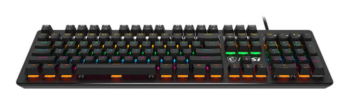 MSI FORGE GK300 BLUE US keyboard Gaming USB QWERTY US English Black