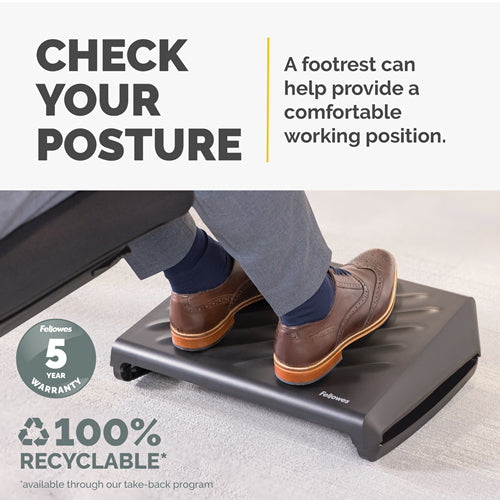 Fellowes Breyta Foot Rest - Black