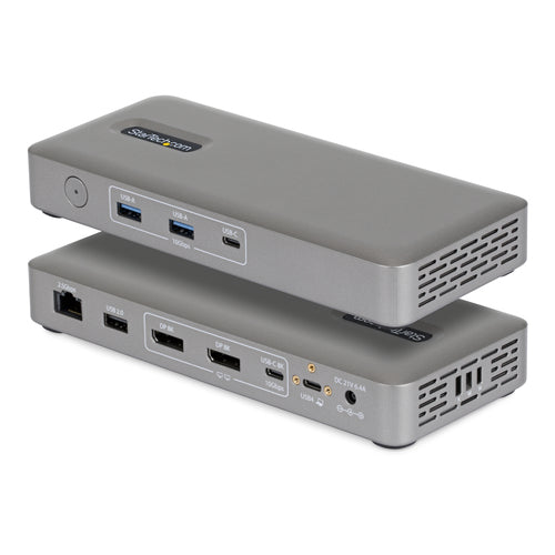 StarTech.com USB4 Docking Station, Driverless Dual 4K for macOS and Windows, Universal USB-C Dock with 100W Laptop Charging and 2.5GbE