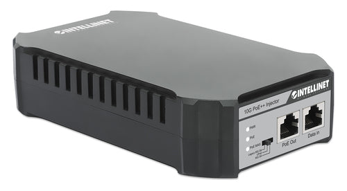 Intellinet 10G PoE++ Injector One 95 W Port, IEEE 802.3bt (4PPoE) Compliant, Metal Housing, Wall-mount Option