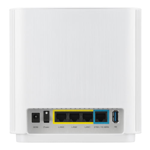 ASUS ZenWiFi XT9 (W-2-PK) Tri-band (2.4 GHz / 5 GHz / 5 GHz) Wi-Fi 6 (802.11ax) White 4 Internal
