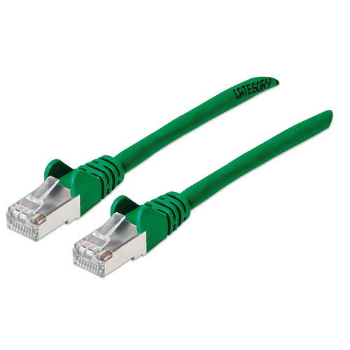 Intellinet IEC-C6AS-GR-3 networking cable Green 1 m Cat6a U/UTP (UTP)