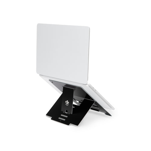 R-Go Tools Laptop stand R-Go Riser Flexible, adjustable folding laptop riser, ergonomic, Hylite aluminum, black
