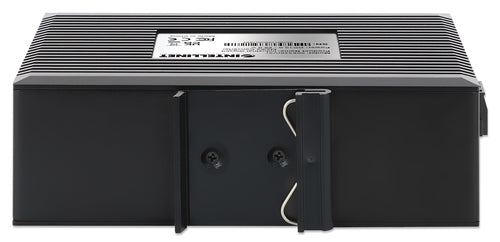 Intellinet Industrial Gigabit Media Converter 10/100/1000Base-TX to 1000Base-LX (SC) Single-mode, 20 km (12.4 mi.), IP40-rated Metal Housing, DIN-Rail Mount