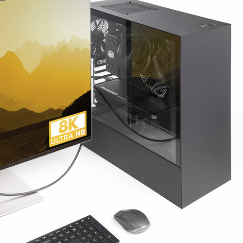 StarTech.com 3ft DisplayPort 2.1 Cable, VESA Certified DP40 DisplayPort Cable w/UHBR10/HDR/HDCP 2.2, 8K 60Hz/4K 144Hz w/DSC 1.2a, 40Gbps, DP 2.1 Cable, UHD Monitor Cord, M/M