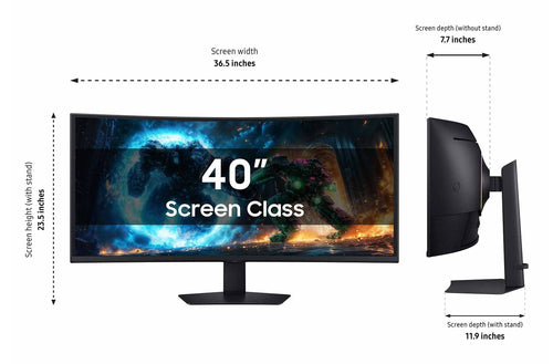 Samsung LS40FG75DENXZA computer monitor 101.6 cm (40") 5120 x 2160 pixels UltraWide Quad HD LCD Black