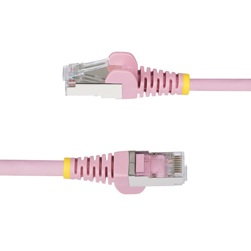 StarTech.com 6ft Pink CAT6a Ethernet Cable, Snagless RJ45, 10GbE, 100W PoE++, S/FTP, LSZH, 27AWG Pure Bare Copper Wire, 500MHz, Shielded Network Patch Cord w/Strain Reliefs, Individually Tested/ETL Verified