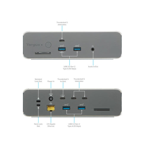 Targus DOCK230USZ mobile device dock station Mobile computer Silver
