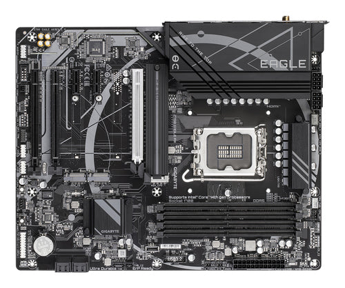 GIGABYTE Z790 EAGLE AX Motherboard - Supports Intel Core 14th Gen CPUs, 12+1+１Phases Digital VRM, up to 7600MHz DDR5 (OC), 3xPCIe 4.0 M.2, Wi-Fi 6E, 2.5GbE LAN, USB 3.2 Gen 2