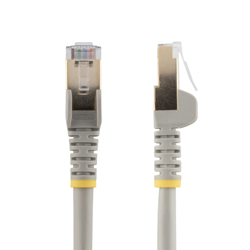 StarTech.com 10ft CAT6a Ethernet Cable - 10 Gigabit Shielded Snagless RJ45 100W PoE Patch Cord - 10GbE STP Network Cable w/Strain Relief - Gray Individually Tested/Wiring is UL Certified/TIA