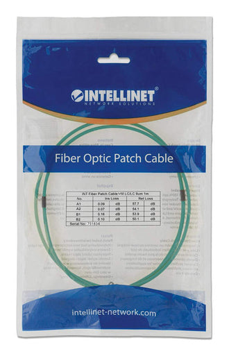Intellinet 751858 InfiniBand/fibre optic cable 2 m LC MMF Aqua colour