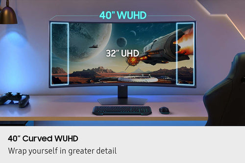 Samsung LS40FG75DENXZA computer monitor 101.6 cm (40") 5120 x 2160 pixels UltraWide Quad HD LCD Black