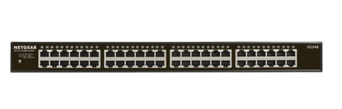 NETGEAR GS348 Unmanaged Gigabit Ethernet (10/100/1000) 1U Black