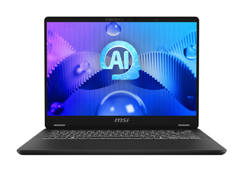 MSI Prestige 14 AI EVO C1MG-048US Intel Core Ultra 9 185H Laptop 35.6 cm (14") 2.8K 32 GB DDR5-SDRAM 1 TB SSD Wi-Fi 7 (802.11be) Windows 11 Pro Grey