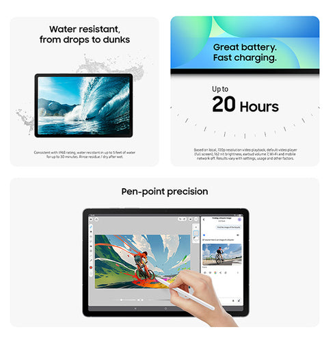 Samsung Galaxy Tab S10 FE 5G LTE-TDD & LTE-FDD 128 GB 27.7 cm (10.9") 8 GB Wi-Fi 6 (802.11ax) Grey