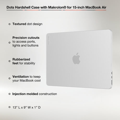 Incase Dots Hardshell Case with Makrolon® for 15-inch MacBook Air (M2-M4, 2023-2025)