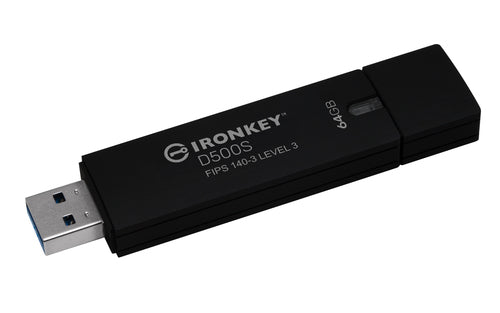 Kingston Technology IronKey 64GB D500S FIPS 140-3 Lvl 3 AES-256