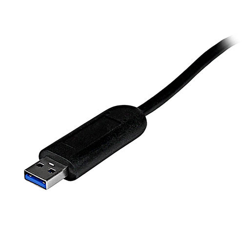 StarTech.com 4 Port Portable SuperSpeed USB 3.0 Hub with Built-in Cable~4 Port Portable SuperSpeed USB 3.0 Hub with Built-in Cable - 5Gbps