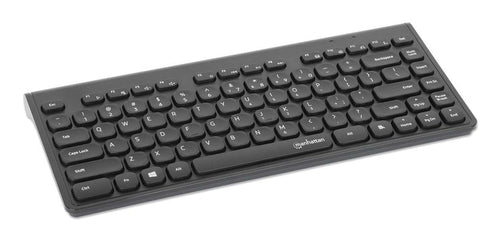 Manhattan 12 Multimedia/Function Keys, USB-A Nano Receiver, Compact, Low-Profile Format, for PC and Laptop, Black