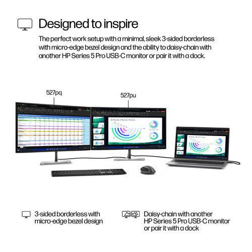 HP Series 5 Pro 27 inch QHD Monitor - 527pq