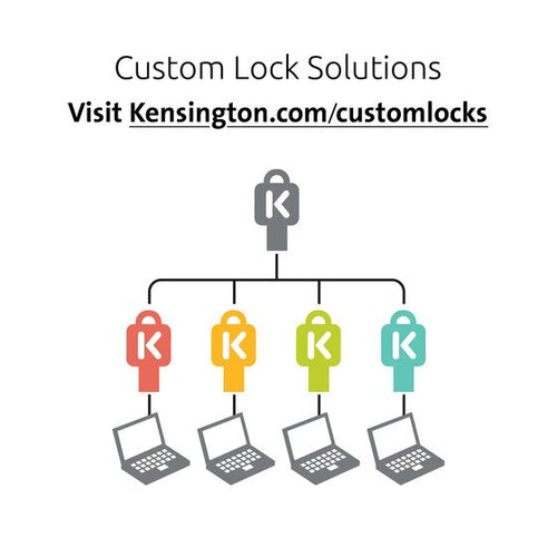 Kensington Slim NanoSaver® 2.0 Keyed Laptop Lock - Custom Keyed