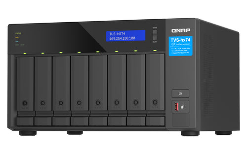 QNAP TVS-h874 NAS Tower Intel® Core™ i5 i5-12400 32 GB DDR4 0 TB QuTS hero Black