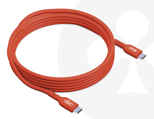 CLUB3D USB2 Type-C Bi-Directional USB-IF Certified Cable Data 480Mb, PD 240W(48V/5A) EPR M/M 3m / 9.84 ft