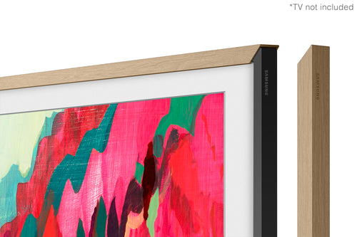 Samsung 85” Customisable Frame White Bezel (2025) - Teak